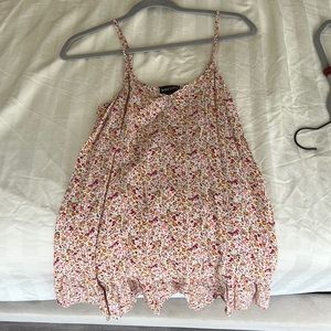 White summer dresss with flowers